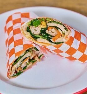 Chilli Crunch Turkey Salad - Wheat Wrap